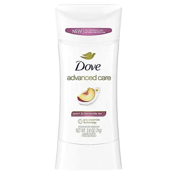 Dove Advanced Care Peach & Chamomile Tea 12P 2.6Z AP Stick