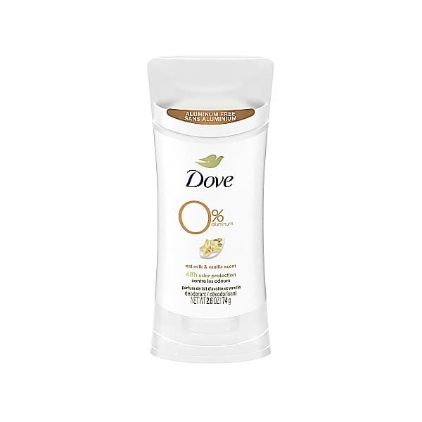 Dove Zero Oat Milk + Vanilla 12p 2.6z/74g Deo Stick