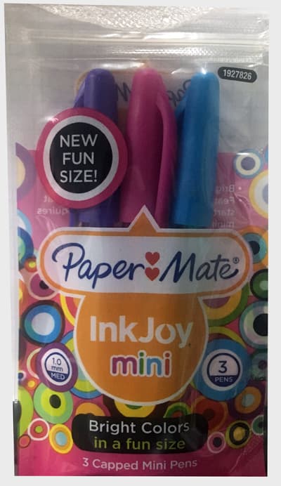 PAPER MATE INKJOY MINI PENS BRIGHT COLORS POUCH 3CT