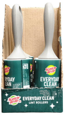 SCOTCH-BRITE EVERYDAY CLEAN LINT ROLLER 70 SHEETS DISPLAY