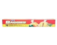 HEFTY BAGGIES FOOD STORAGE WITH TIES GALLON SIZE 75CT