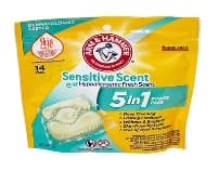 A&H 5in1 LAUNDRY POWER PODS 14ct SENSITIVE FRESH SCENT